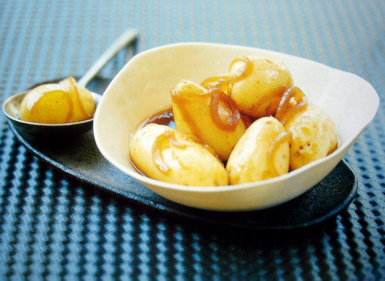 New Potatoes Cooked in Dashi Stock